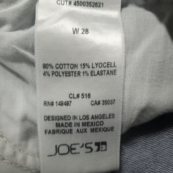 Joe's Jeans Ripped Distressed Skinny Fit Ankle Shark Bite Hem Jens Size 28 - Picture 5 of 16